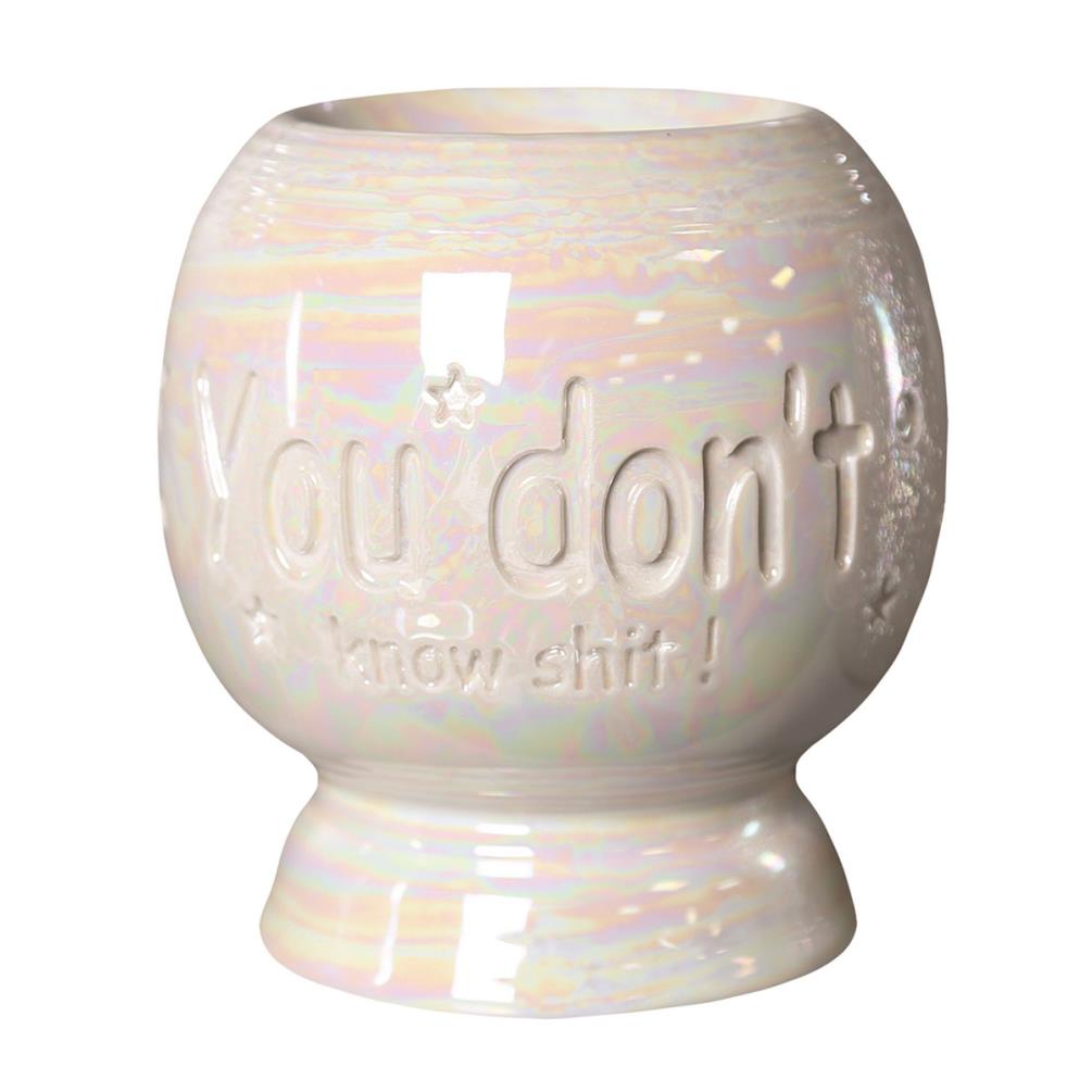 Aroma 'You Don't Know Sh*t' Electric Ceramic Wax Melt Warmer Extra Image 1